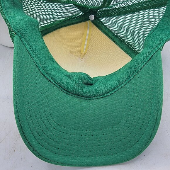 Malarkys Irish Pub Newport Beach California White Green Trucker Hat Casual - Picture 9 of 9